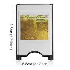 Compact Flash CF to PC Card PCMCIA Adapter Card Reader, CF to PC