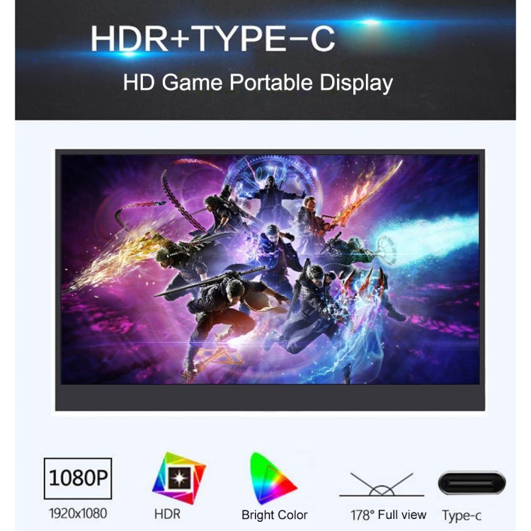 15.6 inch 1080P LED Portable Display Support HDR, 15.6 inch 1080P