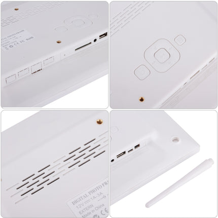 Marco de fotos digital de 12,1 pulgadas con soporte y control remoto, programa Allwinner F16, compatible con discos flash SD/MMC/USB, 12,1 pulgadas