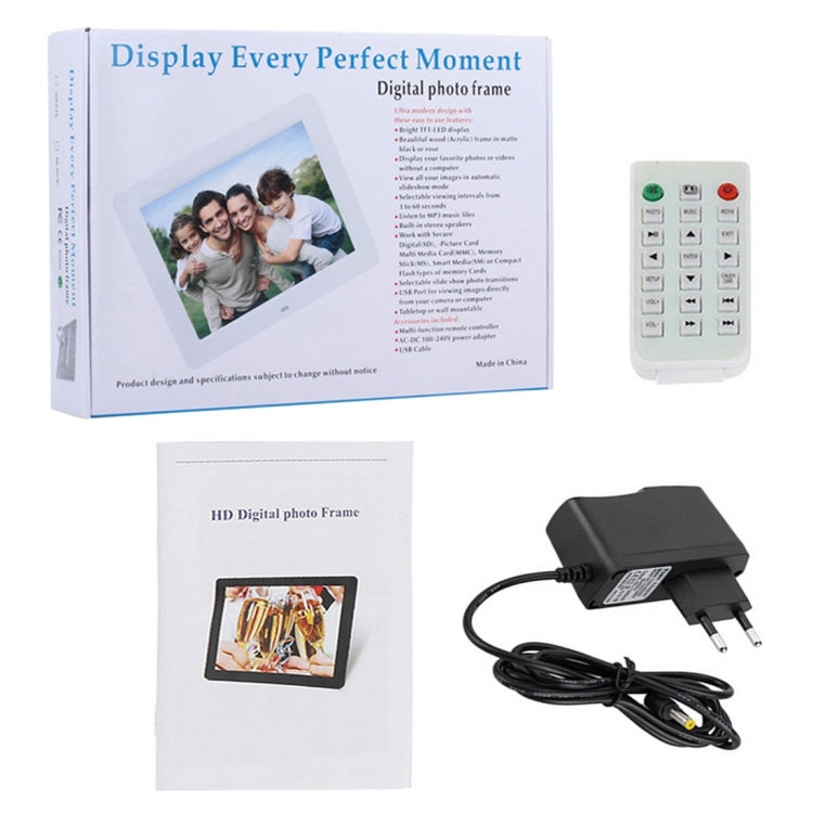 10.1 inch HD Wide Screen Digital Photo Frame with Holder & Remote Control, Allwinner E200, Alarm Clock / MP3 / MP4 / Movie Player, 10.1 inch Allwinner E200, 10.1 inch/HSD-P503
