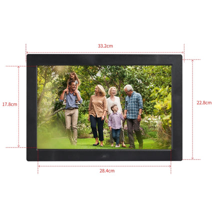 13 inch LED Digital Photo Frame with Remote Control, MP3 / MP4 / Movie Player, Support USB / SD Card Input, Built in Stereo Speaker