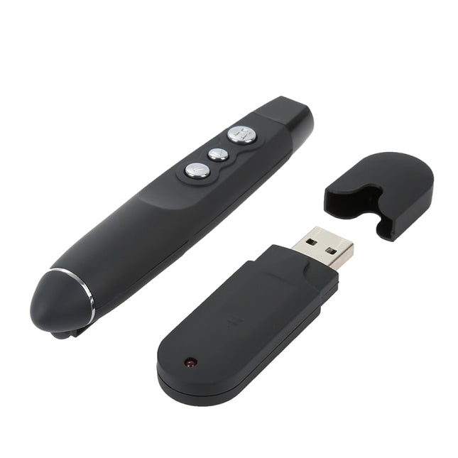 PP-1000 Multimedia Presentation Remote PowerPoint Clicker 2.4GHz RF Laser Pointer with USB Receiver