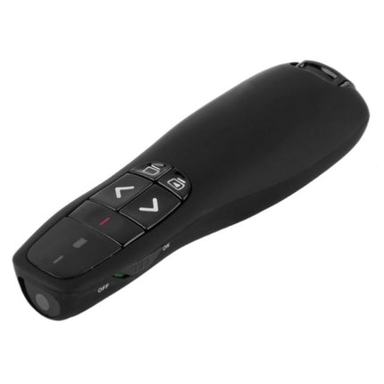 Multimedia Presenter with Laser Pointer & USB Receiver for Projector / PC / Laptop, Control Distance: 15m (R400)