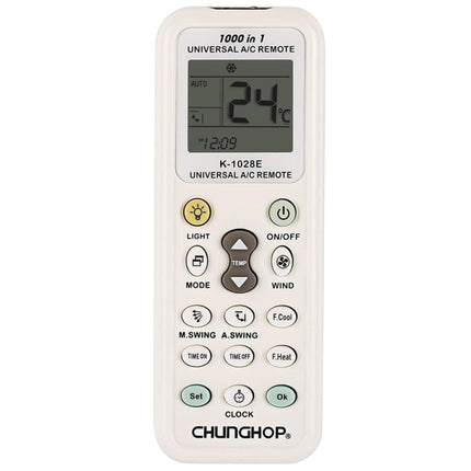 Chunghop K-1028E 1000 in 1 Universal A/C Remote Controller with Flashlight
