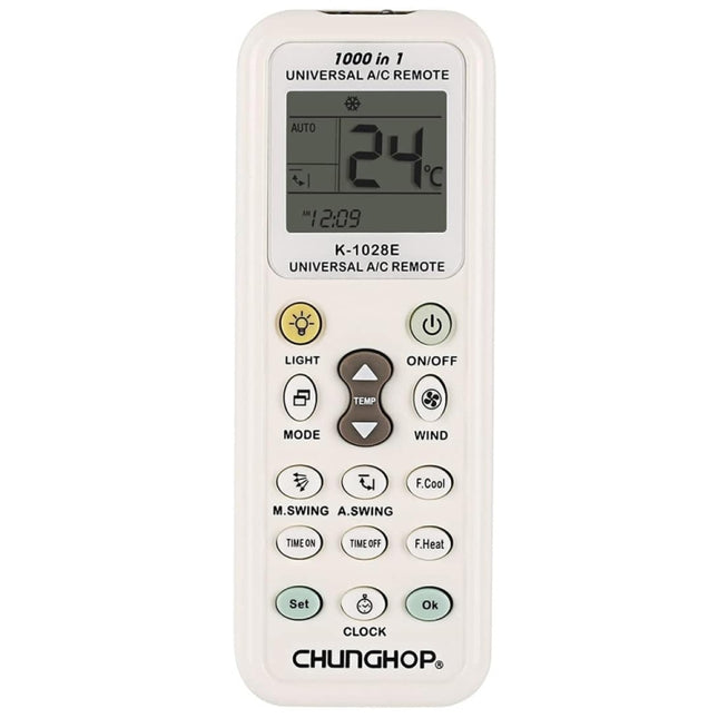 Chunghop K-1028E 1000 in 1 Universal A/C Remote Controller with Flashlight