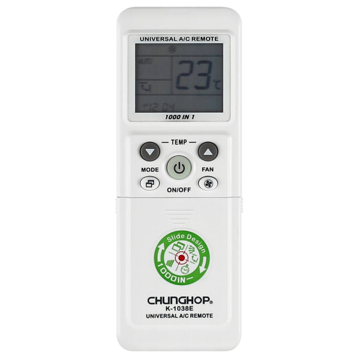 Chunghop Universal-Fernbedienung für Klimaanlagen (K-1038E), K-1038E