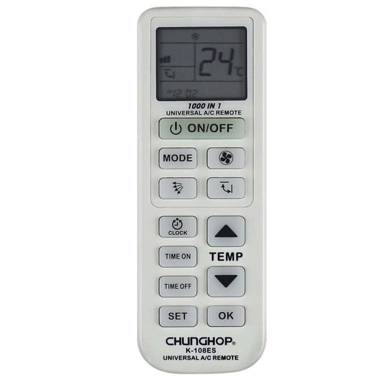 Chunghop Universal A/C Remote Control (K-108ES), K-108ES