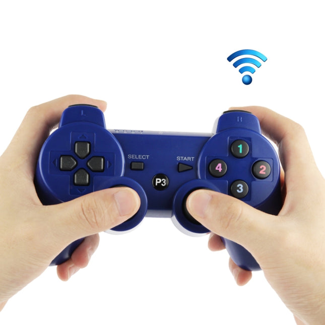Double Shock III Wireless Controller, Manette Sans Fil Double Shock III for Sony PS3, Has Vibration Action(with logo)