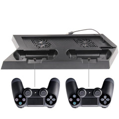 Charging Stand USB Dual Cooling Fan Controller Stand Holder Cooler for PS4 Console Cooler, For PS4