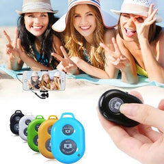 BRCMCOM Chip Universal Bluetooth 3.0 Remote Shutter Camera Control Self-timer, White, Black, Blue, Red, Green, Yellow