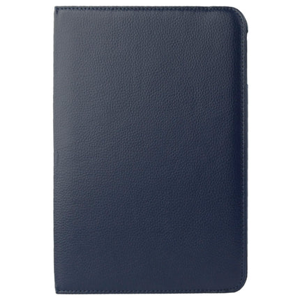 Funda de cuero con textura de lichi giratoria de 360 ​​grados con soporte de visualización de 2 ángulos para Samsung Galaxy Tab 4 10.1 / SM-T530 / T531 / T535