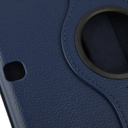 Funda de cuero con textura de lichi giratoria de 360 ​​grados con soporte de visualización de 2 ángulos para Samsung Galaxy Tab 4 10.1 / SM-T530 / T531 / T535