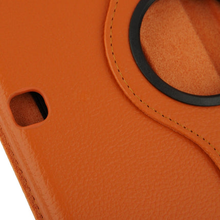 Um 360 Grad drehbare Lederhülle mit Litschi-Textur und 2-Winkel-Betrachtungshalterung für Samsung Galaxy Tab 4 10.1 / SM-T530 / T531 / T535