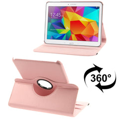 360 Degree Rotatable Litchi Texture Leather Case with 2-angle Viewing Holder for Samsung Galaxy Tab 4 10.1 / SM-T530 / T531 / T535