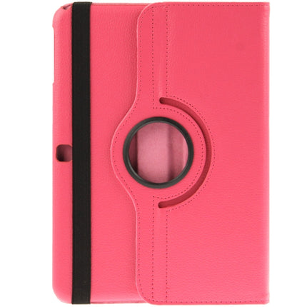 360 Degree Rotatable Litchi Texture Leather Case with 2-angle Viewing Holder for Samsung Galaxy Tab 4 10.1 / SM-T530 / T531 / T535