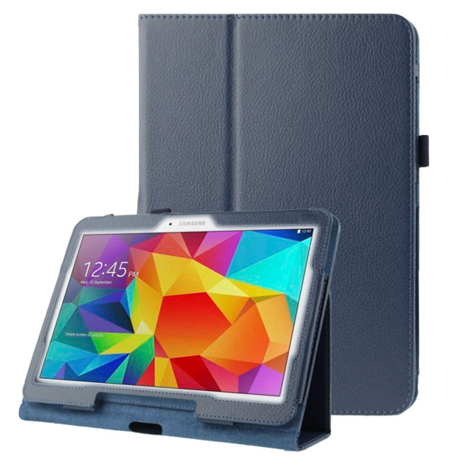 Litchi Texture Flip Leather Case with Holder for Galaxy Tab 4 10.1 / T530