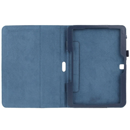 Litchi Texture Flip Leather Case with Holder for Galaxy Tab 4 10.1 / T530