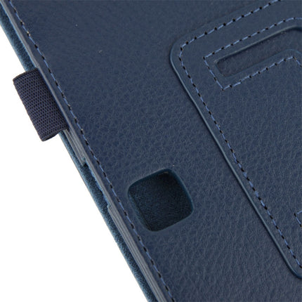 Litchi Texture Flip Leather Case with Holder for Galaxy Tab 4 10.1 / T530