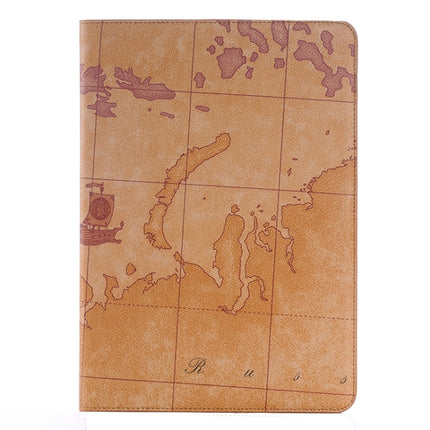 Map Pattern Leather Case with Holder & Card slots & Wallet for Galaxy Tab A 9.7 4G LTE / T555, Random Pattern Delivery