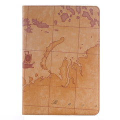 Map Pattern Leather Case with Holder & Card slots & Wallet for Galaxy Tab A 9.7 4G LTE / T555, Random Pattern Delivery