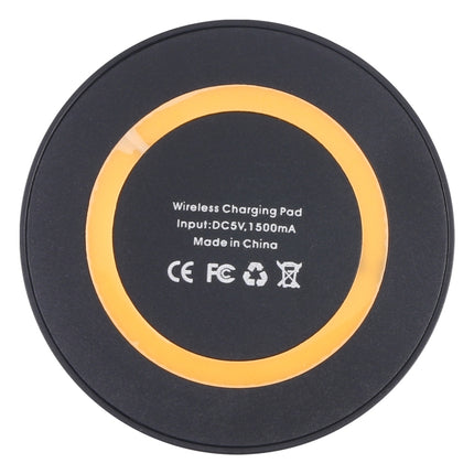 Universal QI Standard Round Wireless Charging Pad (White + Red), Black + Orange, White + Black, Black + Blue, Black + Red, White, Black + White, Grey+Black, White + Red