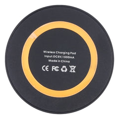 Universal QI Standard Round Wireless Charging Pad (White + Red)