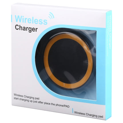 Universal QI Standard Round Wireless Charging Pad (White + Red), Black + Orange, White + Black, Black + Blue, Black + Red, White, Black + White, Grey+Black, White + Red