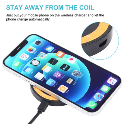 Universal QI Standard Round Wireless Charging Pad (White + Red), Black + Orange, White + Black, Black + Blue, Black + Red, White, Black + White, Grey+Black, White + Red