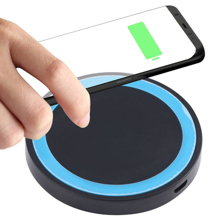 Universal QI Standard Round Wireless Charging Pad (White + Red), Black + Orange, White + Black, Black + Blue, Black + Red, White, Black + White, Grey+Black, White + Red