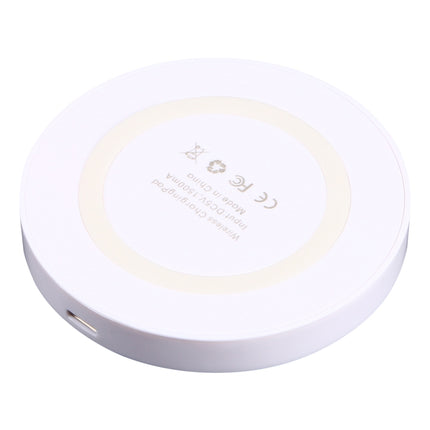 Universal QI Standard Round Wireless Charging Pad (White + Red), White, Black + White, Black + Orange, White + Black, Black + Blue, Black + Red, Grey+Black, White + Red