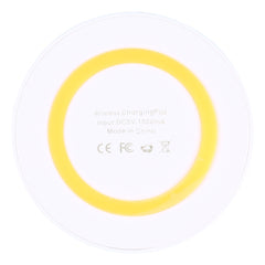 Universal QI Standard Round Wireless Charging Pad (White + Red), White + Orange, Black + Orange, White + Black, Black + Blue, Black + Red, White, Black + White, Grey+Black, White + Red, White + Blue