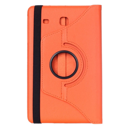 Litchi Texture 360 Degree Rotation Leather Case with Multi-functional Holder for Galaxy Tab E 9.6
