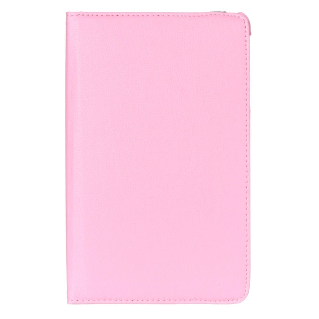 Litchi Texture 360 Degree Rotation Leather Case with Multi-functional Holder for Galaxy Tab E 9.6