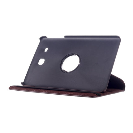 Litchi Texture 360 Degree Rotation Leather Case with Multi-functional Holder for Galaxy Tab E 9.6