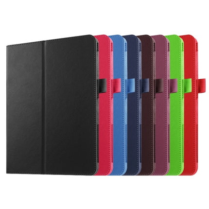 Litchi Texture Horizontal Flip Solid Color Smart Leather Case with Two-folding Holder & Sleep / Wake-up Function for Galaxy Tab S2 9.7 / T815