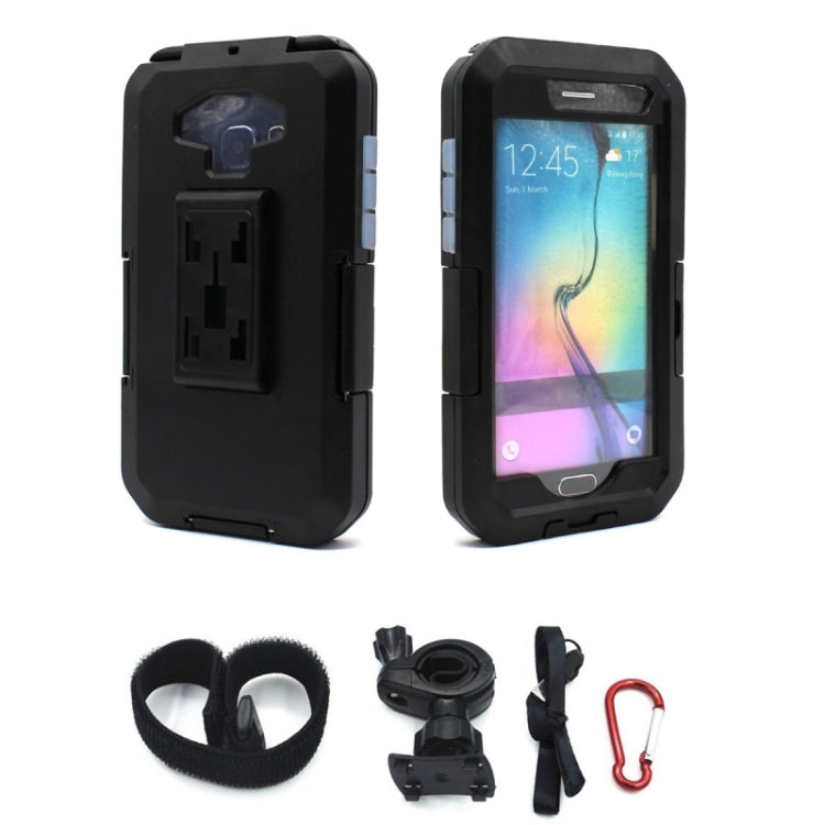 For Galaxy S6 edge / G925 IPX4 Waterproof Shock Protection Tough Case with Bicycle Handlebar Holder