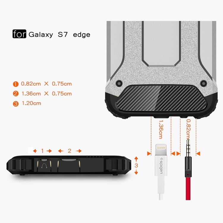 For Galaxy S7 Edge / G935 Tough Armor TPU + PC Combination Case