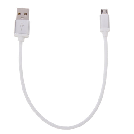 25cm Net Style Metal Head Micro USB to USB 2.0 Data / Charger Cable