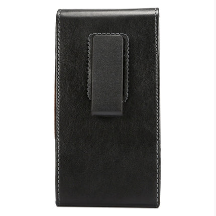 6.3 Inch Universal Lambskin Texture Vertical Flip Leather Case / Waist Bag with Rotatable Back Splint for Galaxy Mega 6.3 / i9200 / i9205 / I9208 &  Mega 2 / G750 / G750F / G7502
