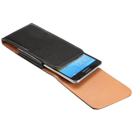 6.3 Inch Universal Lambskin Texture Vertical Flip Leather Case / Waist Bag with Rotatable Back Splint for Galaxy Mega 6.3 / i9200 / i9205 / I9208 &  Mega 2 / G750 / G750F / G7502