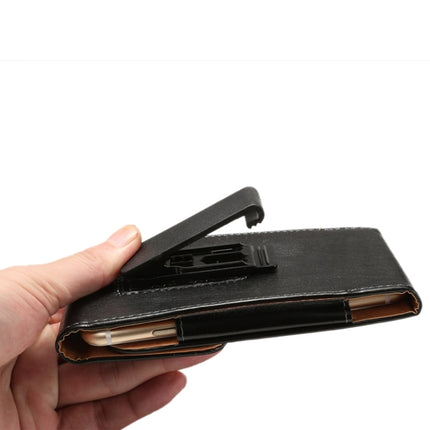 6.3 Inch Universal Lambskin Texture Vertical Flip Leather Case / Waist Bag with Rotatable Back Splint for Galaxy Mega 6.3 / i9200 / i9205 / I9208 &  Mega 2 / G750 / G750F / G7502