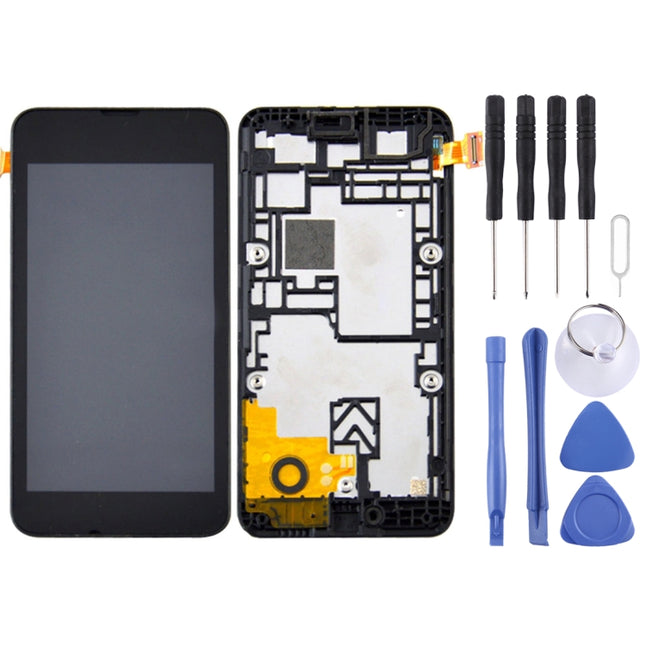 LCD Screen and Digitizer Full Assembly with Frame for Nokia Lumia 530