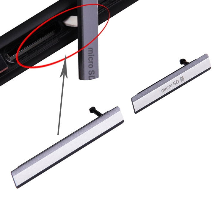 SIM Card Cap + Micro SD Card Cap Dustproof Block Set for Sony Xperia Z2 / L50w