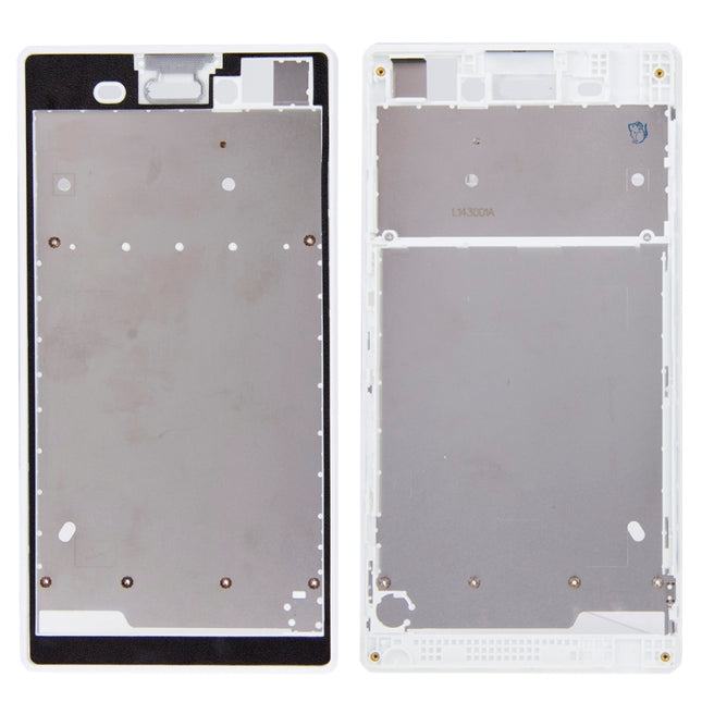 Front Housing  with Adhesive Sticker for Sony Xperia T3, For Xperia T3(White)