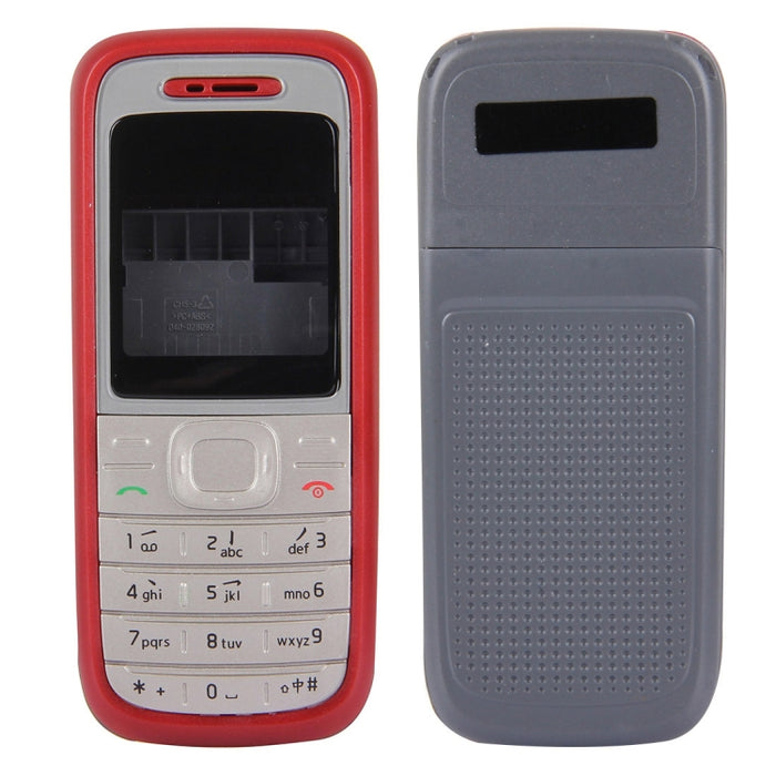 Full Housing Cover (Front Cover + Middle Frame Bezel + Battery Back Cover) for Nokia 1200 / 1208 / 1209, For Nokia 1200 / 1208 / 1209, For Nokia 1200