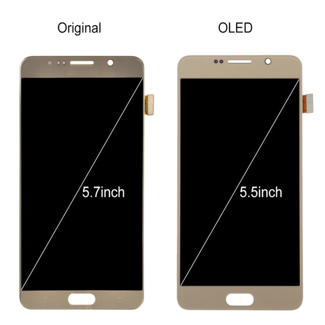 5.7 inch Original LCD Screen and Digitizer Full Assembly for Galaxy Note 5 / N9200, N920I, N920G, N920G/DS, N920T, N920A, For Galaxy Note 5