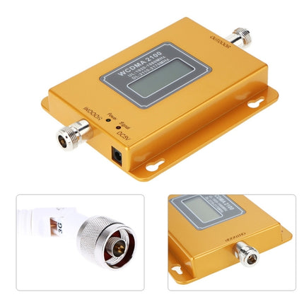 WCDMA 2100MHz Mobile Phone Signal Booster / LCD Signal Repeater with Sucker Antenna