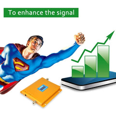 WCDMA 2100MHz Mobile Phone Signal Booster / LCD Signal Repeater with Sucker Antenna, WCDMA 2100MHz