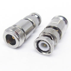 Nickel Plated UG-255/U BNC Plug To UHF Jack Connector, BNC To UHF