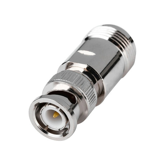 Nickel Plated UG-255/U BNC Plug To UHF Jack Connector, BNC To UHF